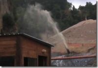 Geyser di percolato alla discarica di Chiaiano. La protesta del presidente Pisani